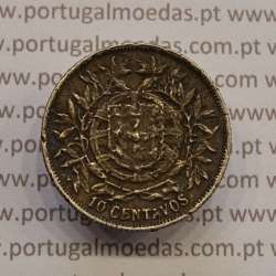 MOEDA DE DEZ CENTAVOS (10 CENTAVOS) PRATA 1915 BC-/REG MOEDA DE DEZ CENTAVOS (10 CENTAVOS) PRATA 1915 BC-/REG