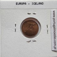 Islândia 5 Aurar 1981 Bronze, World Coins Iceland KM 24, coin of 5 Aurar 1981 bronze