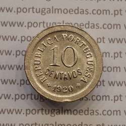 MOEDA DE DEZ CENTAVOS (10 CENTAVOS) CUPRO NÍQUEL 1920 BELA