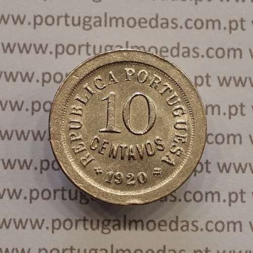MOEDA DE DEZ CENTAVOS (10 CENTAVOS) CUPRO NÍQUEL 1920 BELA