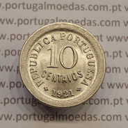 MOEDA DE DEZ CENTAVOS (10 CENTAVOS) CUPRO NÍQUEL 1921 SOBERBA