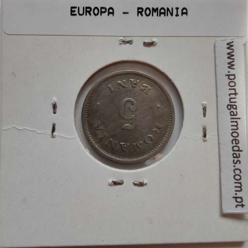 Roménia 5 Bani 1900 cuproníquel, World Coins Romania KM 28, coin of 5 bani 1900 Copper-nickel