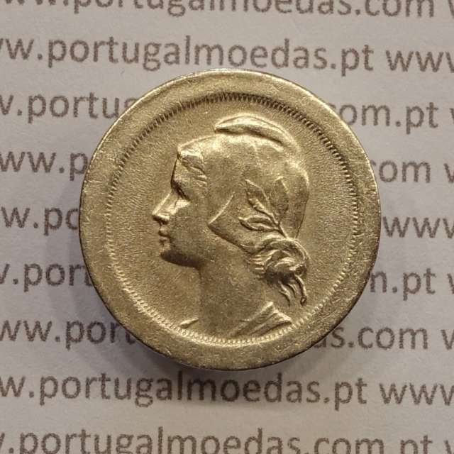 MOEDA DE DEZ CENTAVOS (10 CENTAVOS) CUPRO NÍQUEL 1921 MBC