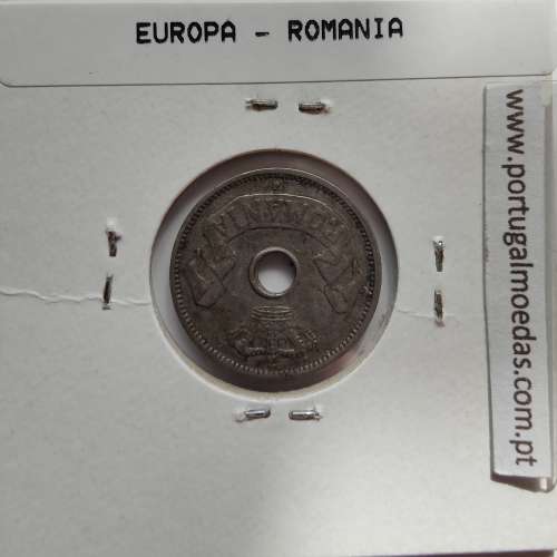 Roménia 5 Bani 1906 "J" cuproníquel, World Coins Romania KM 31, coin of 5 bani 1906 Copper-nickel