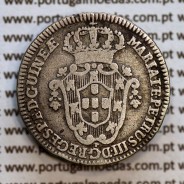 Angola 2 Macutas 1783 prata D. Maria I e D. Pedro III (1777 -1786), World Coins Angola KM 21