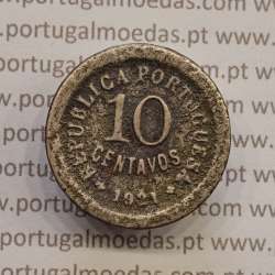 MOEDA DE DEZ CENTAVOS (10 CENTAVOS) CUPRO NÍQUEL 1921 REG MOEDA DE DEZ CENTAVOS (10 CENTAVOS) CUPRO NÍQUEL 1921 REG
