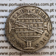 Brasil, rare silver coin of 80 Réis 1816 D. João Príncipe Regente de Portugal, 4 vinténs silver 1816 "R" Rio, Brazil KM305