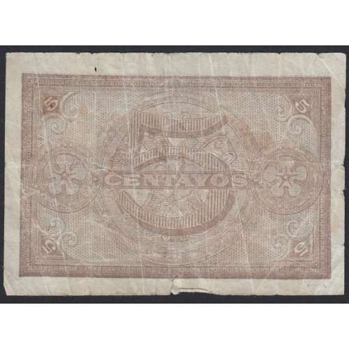 CÉDULA OFICIAL CASA DA MOEDA - 5 CENTAVOS 1918 (MUITO CIRCULADA )