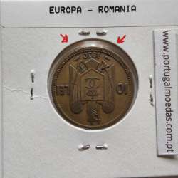 Roménia 10 Lei 1930 Latão-níquel, World Coins Romania KM 49, coin of 10 lei 1930 Nickel brass