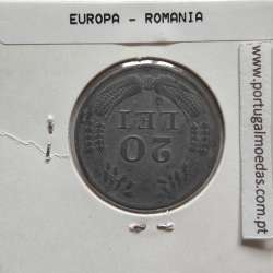 Roménia 20 Lei 1942 Zinco, World Coins Romania KM 62, coin of 20 lei 1942 zinc
