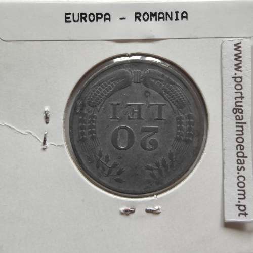 Roménia 20 Lei 1942 Zinco, World Coins Romania KM 62, coin of 20 lei 1942 zinc