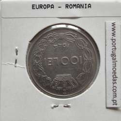 Roménia 100 Lei 1944 Aço- Níquel, World Coins Romania KM 64, coin of 100 lei 1944 Nickel plated iron