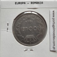 Roménia 100 Lei 1944 Aço- Níquel, World Coins Romania KM 64, coin of 100 lei 1944 Nickel plated iron