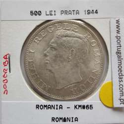 Roménia 500 Lei 1944 Prata, World Coins Romania KM 65, coin of 500 lei 1944 silver