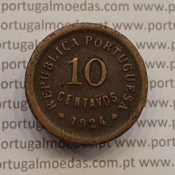 MOEDA DE DEZ CENTAVOS (10 CENTAVOS) BRONZE 1924 BC MOEDA DE DEZ CENTAVOS (10 CENTAVOS) BRONZE 1924 BC