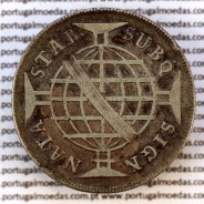 640 réis prata 1784 D. Maria I e D. Pedro III, Brasil, duas Patacas prata 1784, Coroa Alta, World Coins Brasil KM 207.2