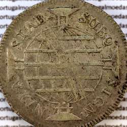 640 réis prata 1804 D. Maria I, Brasil, duas Patacas prata 1804, "B" Bahia, World Coins Brasil KM 231.2