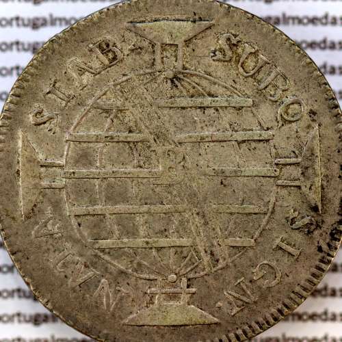 640 réis prata 1804 D. Maria I, Brasil, duas Patacas prata 1804, "B" Bahia, World Coins Brasil KM 231.2