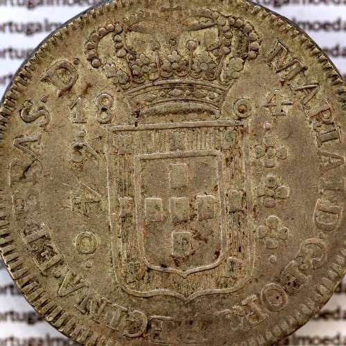 640 réis prata 1804 D. Maria I, Brasil, duas Patacas prata 1804, "B" Bahia, World Coins Brasil KM 231.2