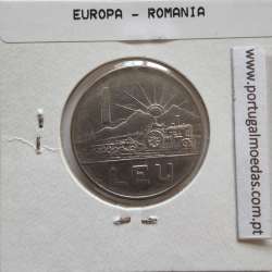Roménia 1 Leu1963 Aço-níquel, World Coins Romania KM 90, coin of 1 leu 1963 Nickel clad steel