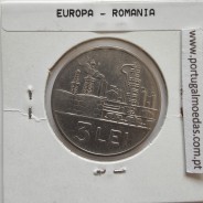 Roménia 3 Leu 1963 Aço-níquel, World Coins Romania KM 91, coin of 3 leu 1963 Nickel clad steel