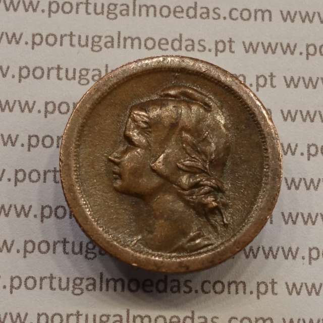 MOEDA DE DEZ CENTAVOS (10 CENTAVOS) BRONZE 1925 MBC+