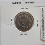 Roménia 15 Bani 1966 Aço-níquel, World Coins Romania KM 93, coin of 15 bani 1966 Nickel clad steel