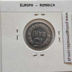 Roménia 15 Bani 1975 Alumínio, World Coins Romania KM 93, coin of 15 bani 1975 Aluminium