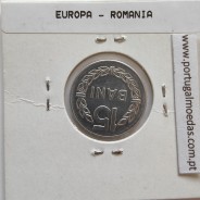 Roménia 15 Bani 1975 Alumínio, World Coins Romania KM 93, coin of 15 bani 1975 Aluminium