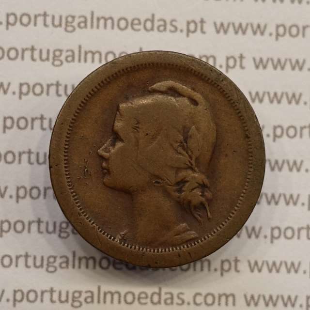 MOEDA DE DEZ CENTAVOS (10 CENTAVOS) BRONZE 1925 BC
