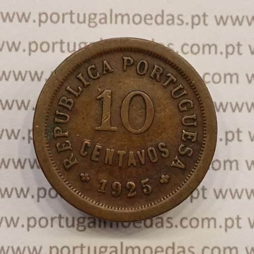 MOEDA DE DEZ CENTAVOS (10 CENTAVOS) BRONZE 1925 BC