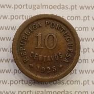 MOEDA DE DEZ CENTAVOS (10 CENTAVOS) BRONZE 1925 BC
