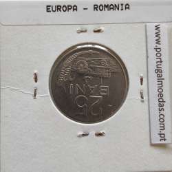 Roménia 25 Bani 1966 Aço-níquel, World Coins Romania KM 94, coin of 25 bani 1966 Nickel clad steel