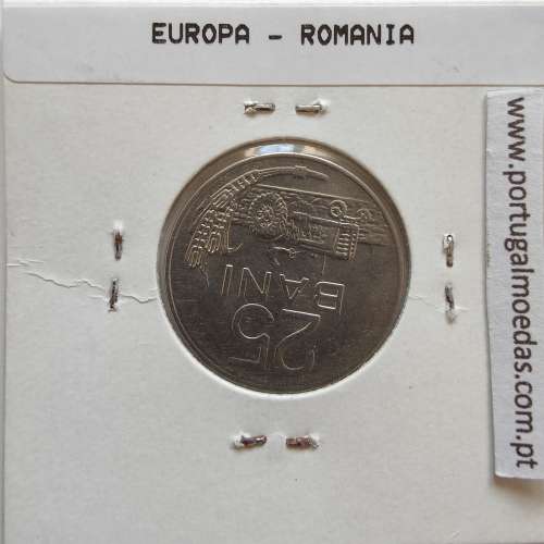 Roménia 25 Bani 1966 Aço-níquel, World Coins Romania KM 94, coin of 25 bani 1966 Nickel clad steel