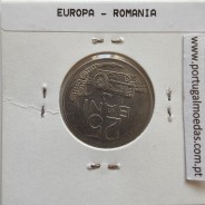 Roménia 25 Bani 1966 Aço-níquel, World Coins Romania KM 94, coin of 25 bani 1966 Nickel clad steel
