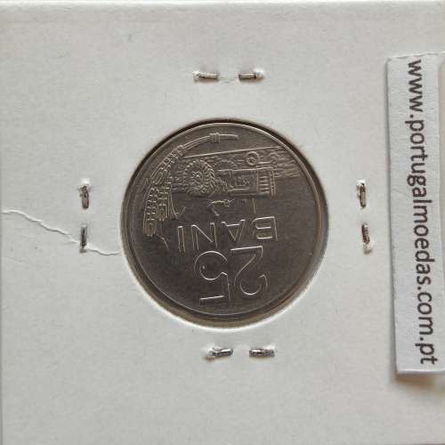 Roménia 25 Bani 1966 Aço-níquel, World Coins Romania KM 94, coin of 25 bani 1966 Nickel clad steel