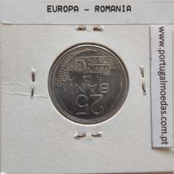 Roménia 25 Bani 1982 Alumínio, World Coins Romania KM 94, coin of 25 bani 1982 Aluminium