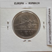 Roménia 1 Leu 1966 Aço-níquel, World Coins Romania KM 95, coin of 1 leu 1966 Nickel clad steel