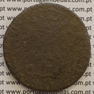 MOEDA PATACO (40 REIS) BRONZE 1847 - COM CARIMBO G.C.P. - D.MARIA II