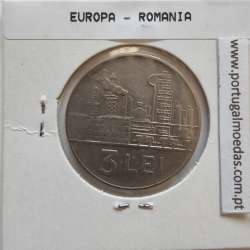 Roménia 3 Lei 1966 Aço-níquel, World Coins Romania KM 96, coin of 3 lei 1966 Nickel clad steel