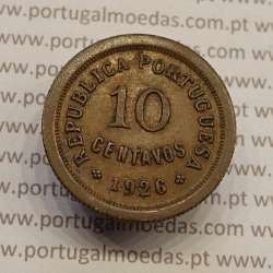 MOEDA DE DEZ CENTAVOS (10 CENTAVOS) BRONZE 1926 MBC+ MOEDA DE DEZ CENTAVOS (10 CENTAVOS) BRONZE 1926 MBC+