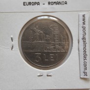 Roménia 3 Lei 1966 Aço-níquel, World Coins Romania KM 96, coin of 3 lei 1966 Nickel clad steel