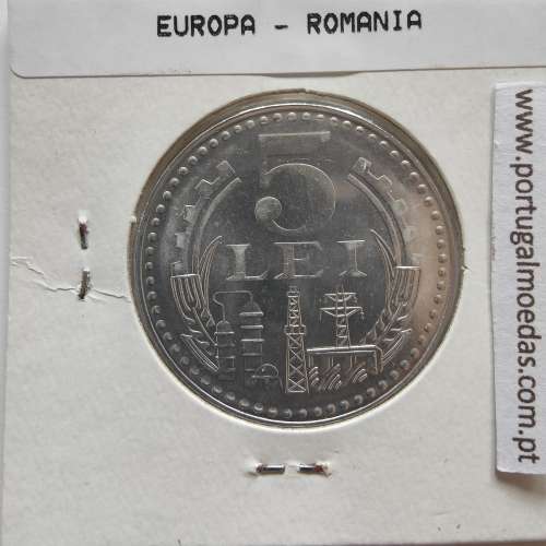 Roménia 5 Lei 1978 Alumínio, World Coins Romania KM 97, coin of 5 lei 1978 Aluminium