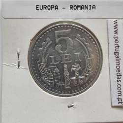 Roménia 5 Lei 1978 Alumínio, World Coins Romania KM 97, coin of 5 lei 1978 Aluminium