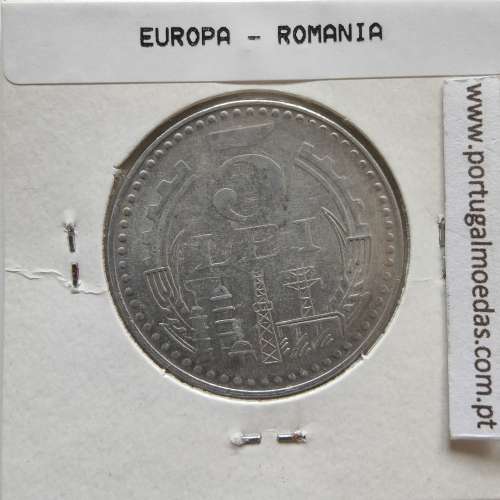 Roménia 5 Lei 1978 Alumínio, World Coins Romania KM 97, coin of 5 lei 1978 Aluminium