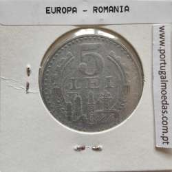 Roménia 5 Lei 1978 Alumínio, World Coins Romania KM 97, coin of 5 lei 1978 Aluminium
