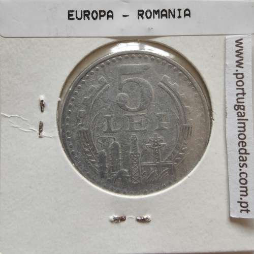 Roménia 5 Lei 1978 Alumínio, World Coins Romania KM 97, coin of 5 lei 1978 Aluminium