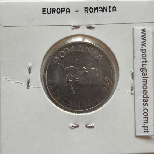 Roménia 10 Lei 1990 Aço-níquel, World Coins Romania KM 108, coin of 10 lei 1990 Nickel clad steel