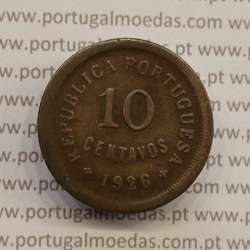 MOEDA DE DEZ CENTAVOS (10 CENTAVOS) BRONZE 1926 BC MOEDA DE DEZ CENTAVOS (10 CENTAVOS) BRONZE 1926 BC