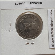 Roménia 10 Lei 1992 Aço-níquel, World Coins Romania KM 108, coin of 10 lei 1992 Nickel clad steel